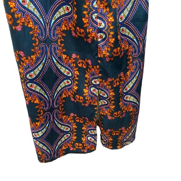 Bohemian Floral & Geo Print Maxi Dress With Loose Flowy Bodice By Hive & Honey - Picture 10 of 12